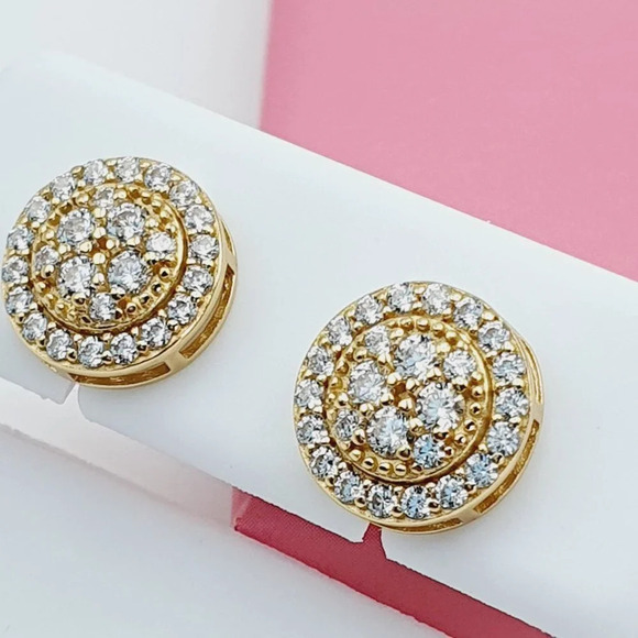 "925 Sterling Silver Cubic Zirconia Earrings, U19254702 - Picture 1 of 11